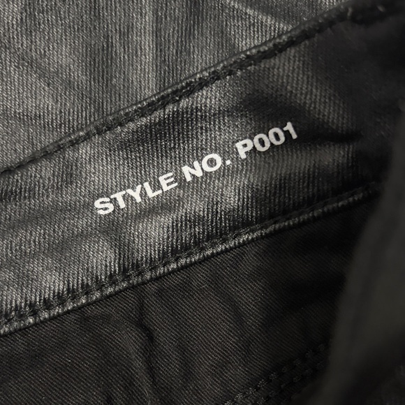 Purple Brand Coated Sleek Black Skinny Jeans for Men Size 31 NWT - Picture 9 of 14